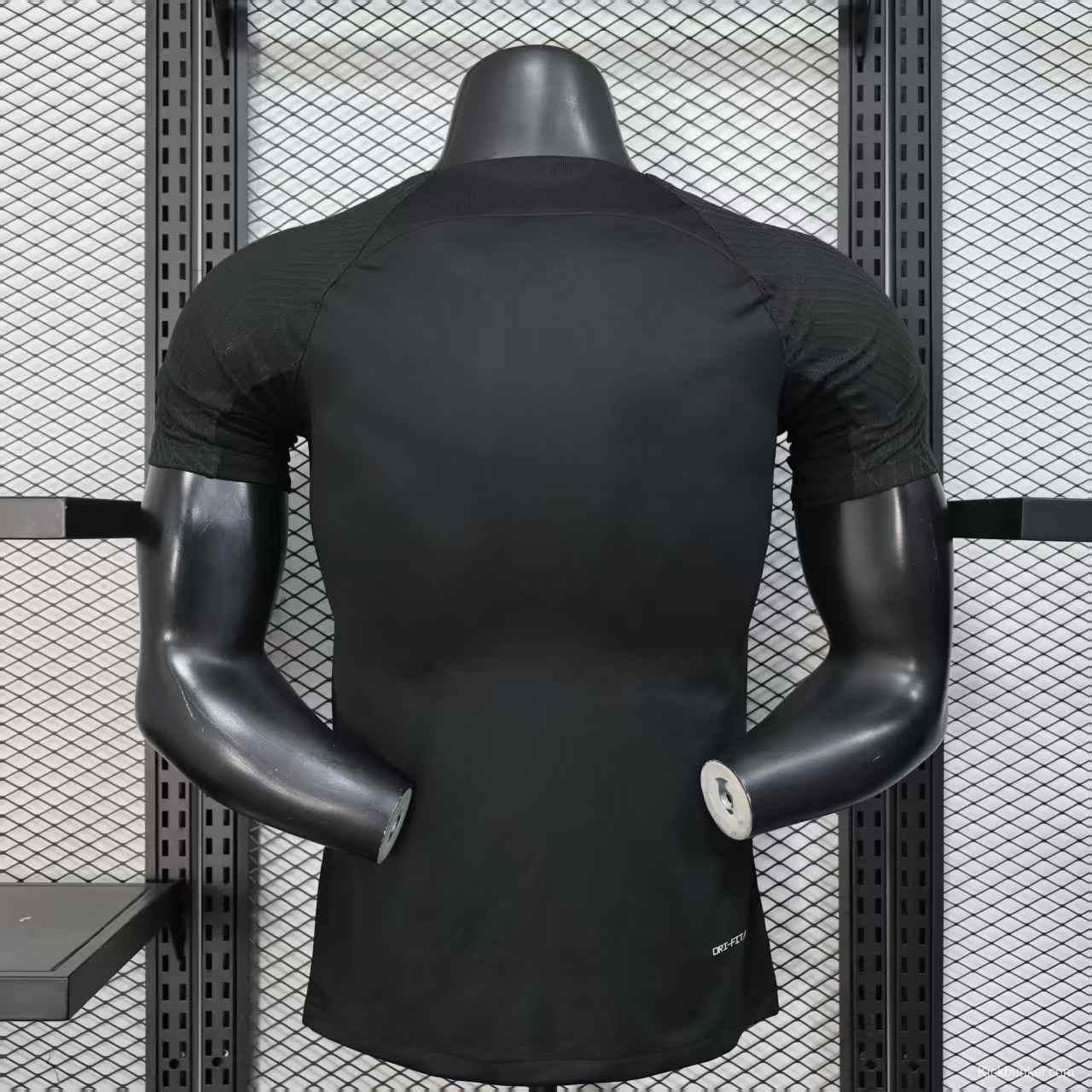 Player Version 25/26 Al-Ahli Black Champion Jersey With Silver Sponsor