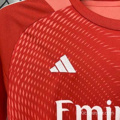 2025/26 Kids Real Madrid Orange Color Goalkeeper Red Jersey