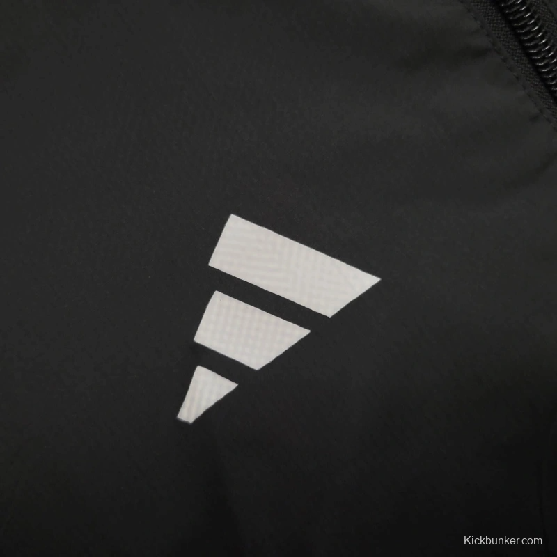 25/26 Manchester United Jacket Black Windbreaker