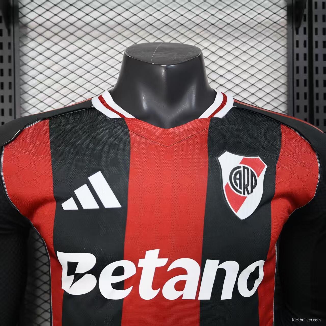 Player Version 25/26 River Plate Away Long Sleeve Jersey
