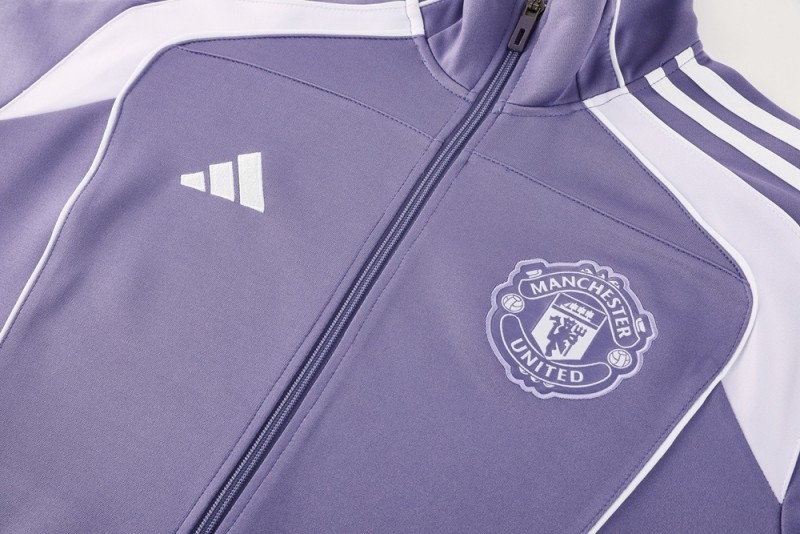2025 Adidas Purple Full Zipper Jacket + Long Pants