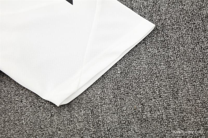 25/26 Manchester United White Purple Short Sleeve+Soccer Shorts