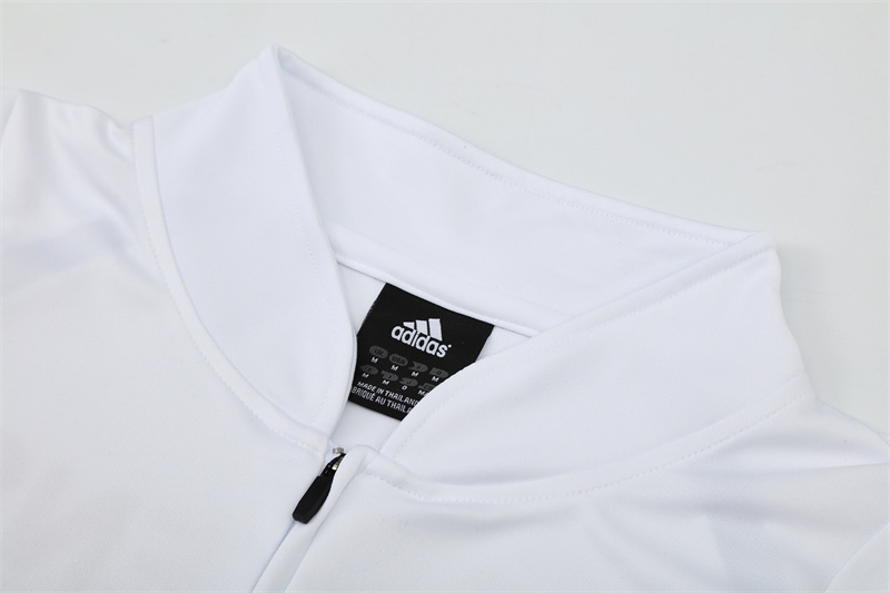 Retro 03/04 Real Madrid White Half Zipper Jacket