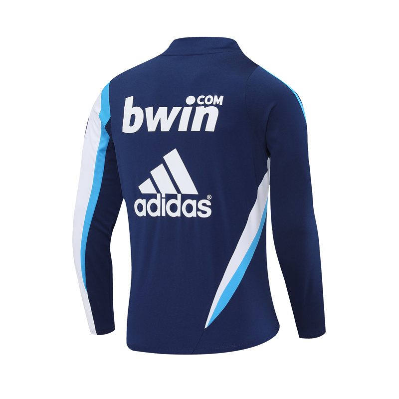 Retro 09/10 Real Madrid Royal Blue Half Zipper Jacket