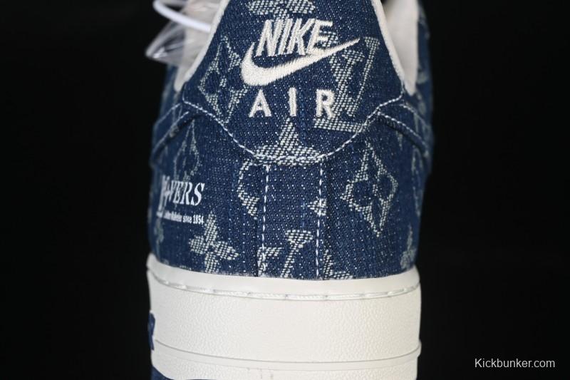 Nike Air Force 1 '07 Low LV Collaboration White Blue Casual Sneakers - YF9511-811