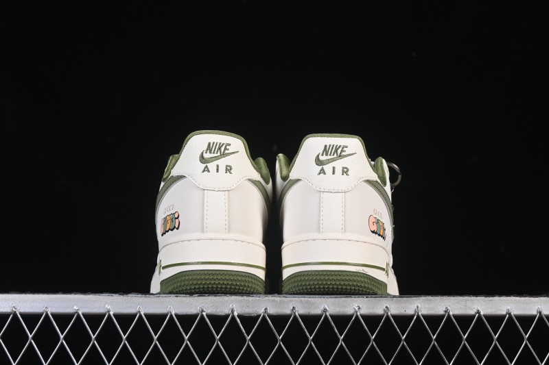 Nike Air Force 1'07 Low Gucci Collaboration Military Green Multi-Color Low-Top Casual Sneakers - XX3168-211