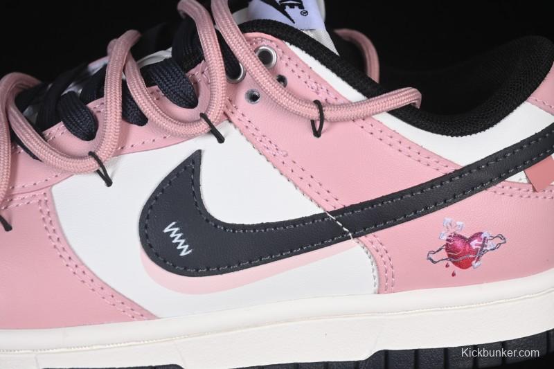 Nike SB Dunk Low Valentine's Day Strap Anniversary High-End Custom Low-Top Casual Skate Shoes - PB0510-055