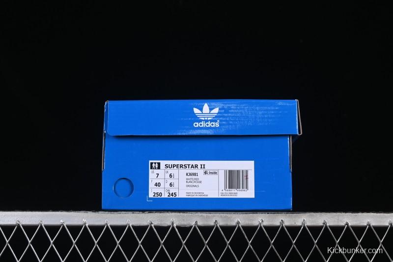 Adidas Superstar II Casual Sneakers with Shell Toe Design - KJ6981
