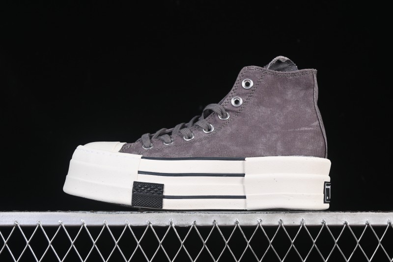 Rick Owens Drkshdw Converse Chuck 70 High Top Platform Canvas Sneakers - A06755C