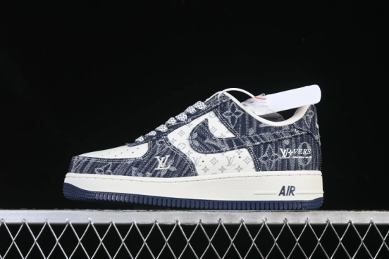 Nike Air Force 1 '07 Low LV Collaboration White Blue Casual Sneakers - YF9511-812