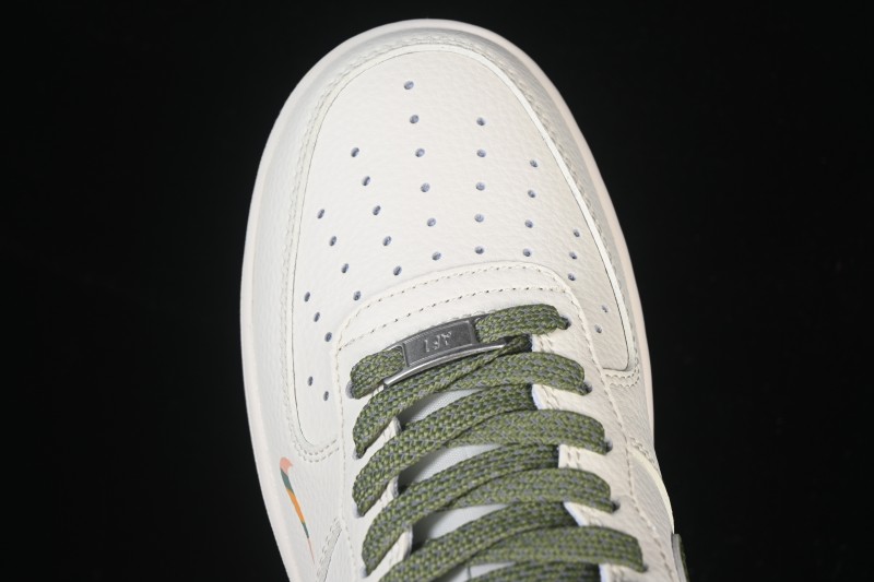 Nike Air Force 1'07 Low Gucci Collaboration Military Green Multi-Color Low-Top Casual Sneakers - XX3168-211