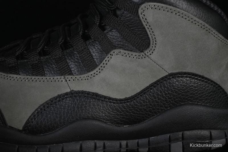 Nike Air Jordan 10 Retro Shadow Grey Basketball Shoes - HJ6779-001