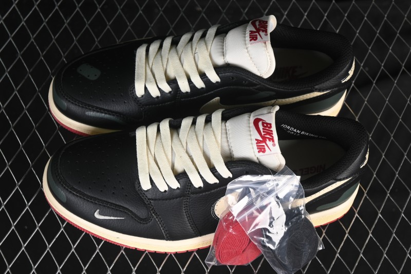 Nike Nigel Sylvester x Air Jordan 1 Low Lifestyle Casual Sneakers - IB8958-001
