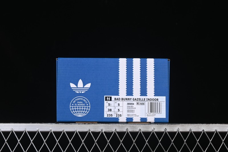 Adidas Gazelle Indoor Bad Bunny Collaboration Retro Low-Top Skate Shoes - JS5054