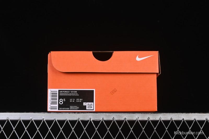 Nike Off White Air Force 1 '07 Low Casual Sports Sneakers - DD1876-600