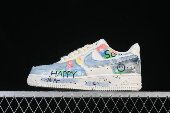 Nike Air Force 1 '07 Low Fantasy Cowboy Hand-Drawn Graffiti Casual Sneakers - CW1888-116