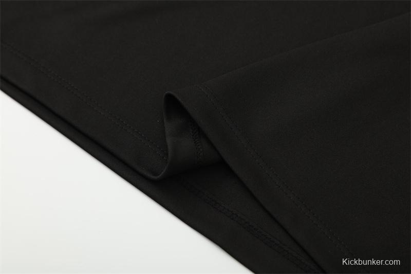 Retro 98/99 Manchester United Black Half Zipper Jacket