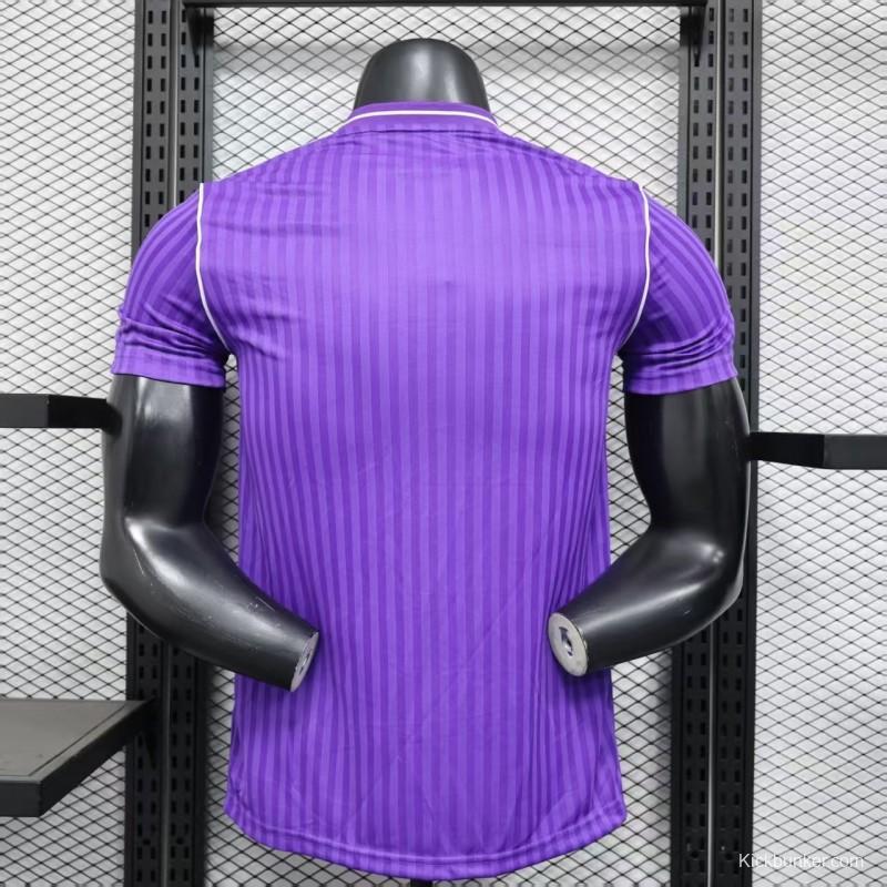 Player Version 25/26 Real Madrid Purple Adidas Original Casual Jersey