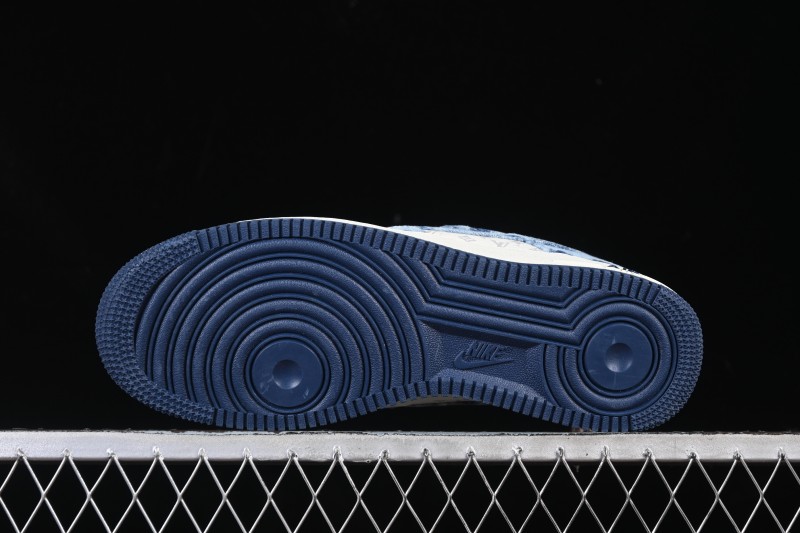 Nike Air Force 1 '07 Low LV Collaboration Denim Blue Casual Sneakers - YF9511-818