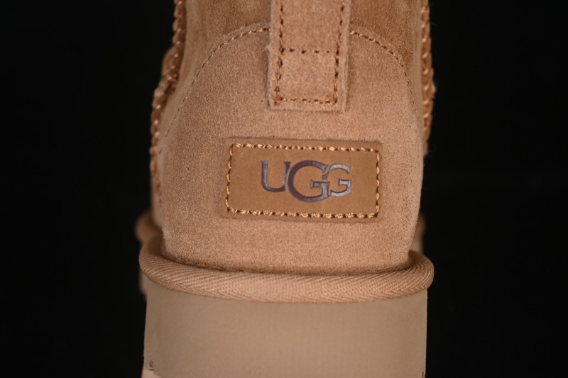 UGG Classic Ultra Mini Chelsea Boots with Sheepskin Lining - 1116109