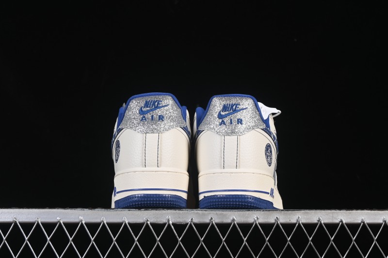 Nike Air Force 1 '07 Low Stussy Collaboration Double Swoosh Iridescent Low-Top Casual Skate Shoes - DD1982-306