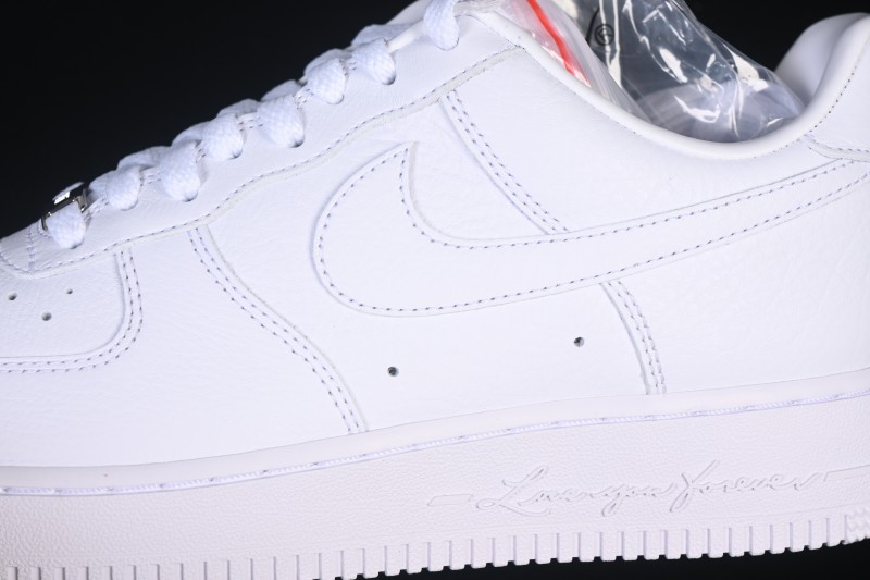 Nike Air Force 1 '07 Low Retro Basketball Sneakers with Full-Grain Leather Upper - CZ8065-100
