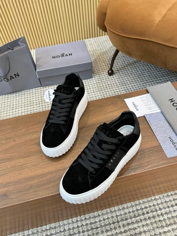 Hogan H-STRIPES Series Couple Thick Sole Biscuit Shoes Airship Shoes Casual Sneakers - AS00310