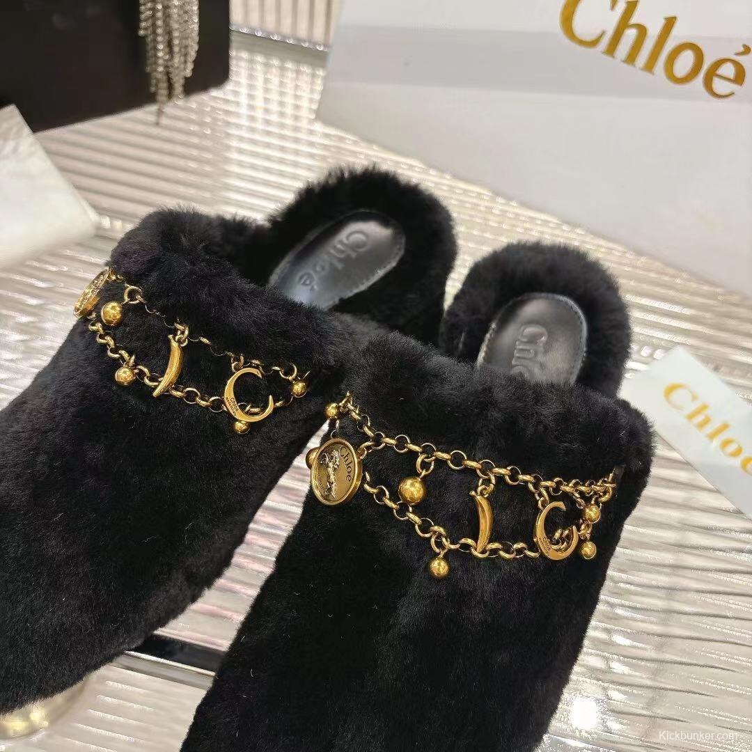 Chloe 2026 Real Fur Slippers - LY00320