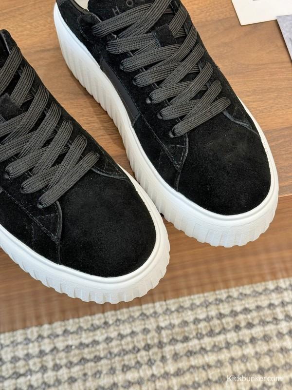 Hogan H-STRIPES Series Couple Thick Sole Biscuit Shoes Airship Shoes Casual Sneakers - AS00310