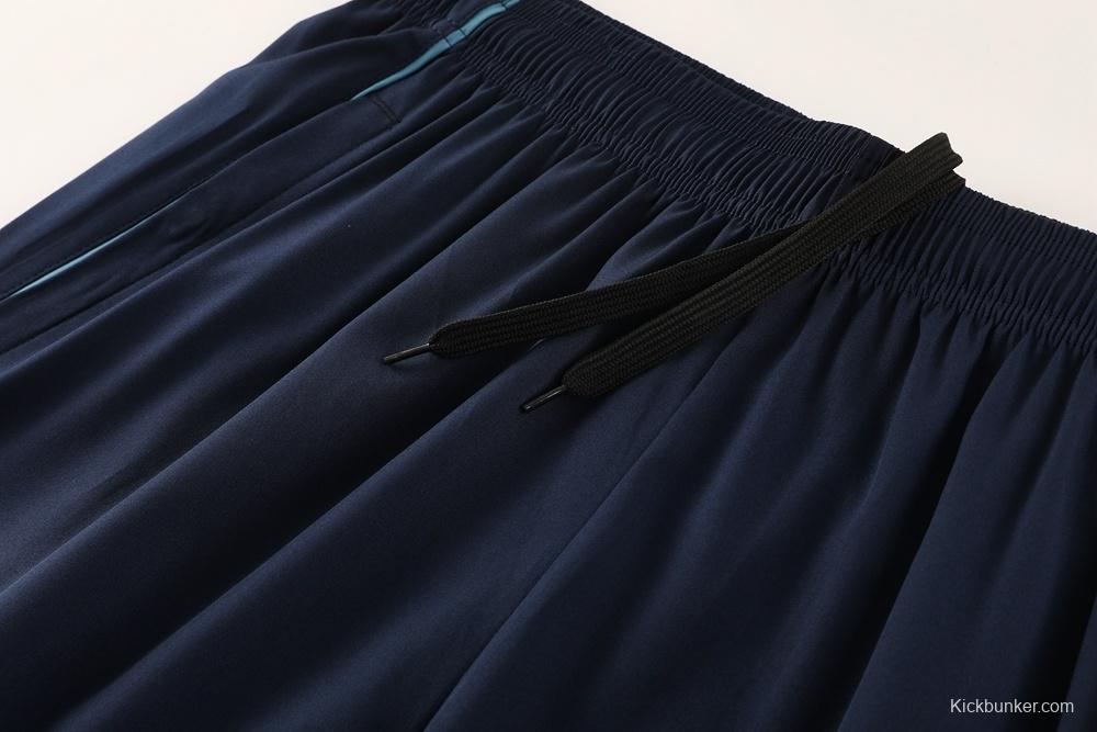 25/26 Arsenal Blue Full Zipper Jacket+Long Pants S-3XL