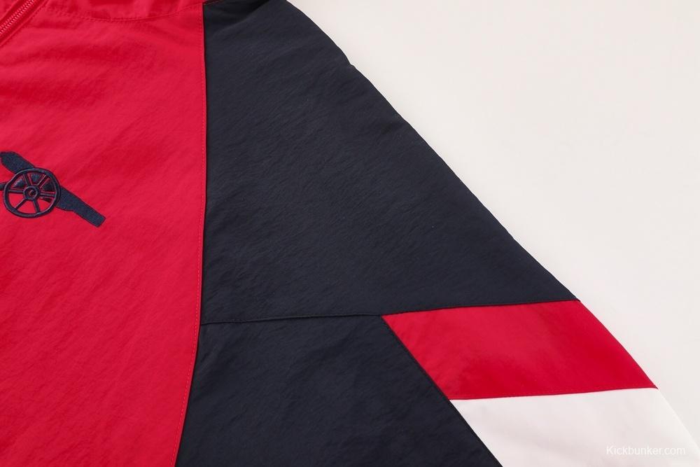 25/26 Arsenal Red Half Zipper Jacket+Long Pants S-3XL