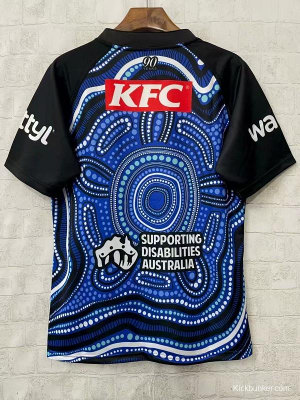 25/26 Canterbury-Bankstown Bulldogs Blue with Indigenous Art Jersey