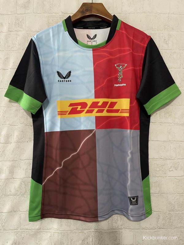 25/26 Harlequins Multicolor with Quartered Harlequin Pattern Jersey