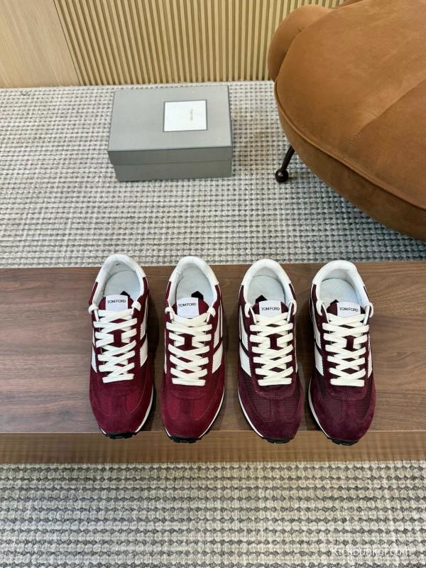 TOM FORD 2025 SS Fashion Casual Shoes with Classic Color Blocking and Cushioned Insole - AS00350