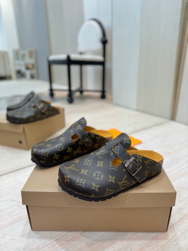 Louis Vuitton Boston Closed-Toe Soft Sole Mule Slippers - KFY00300