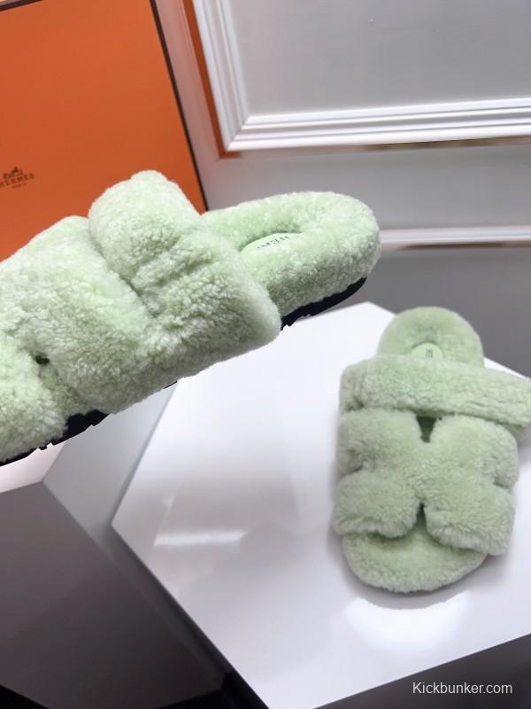 H ERLING Mao Slippers 2025 SS Collection Genuine Fur Comfort - LY00270