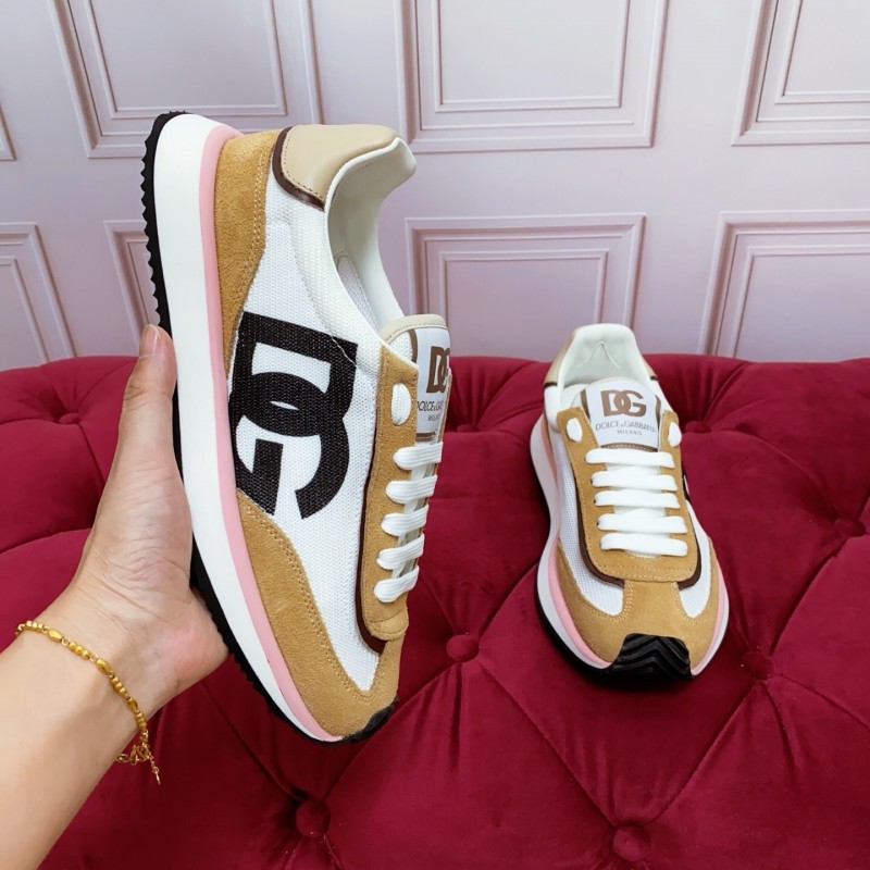 Dolce & Gabbana 2025 Spring Summer Collection Luxury Embroidered Logo Sneakers - AS00300