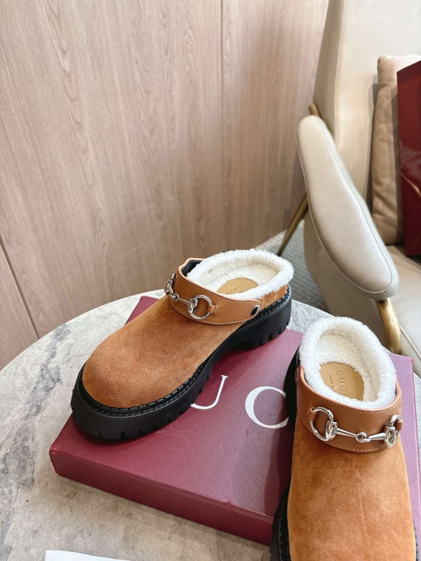 Gucci 2025 SS Mule Shoes with Horsebit Detail - LY00320