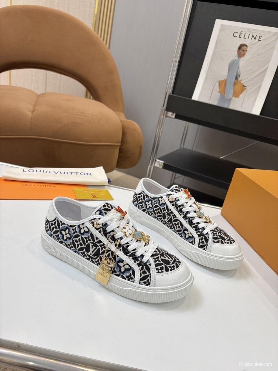 Louis Vuitton Lagoon Series Denim Sneakers with Buckle - AS00300