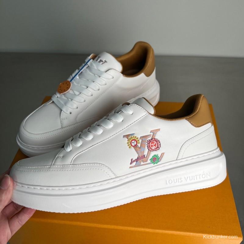 Louis Vuitton Beverly Hills Low-Top Fashion Sneakers Unisex Couple Style - YC