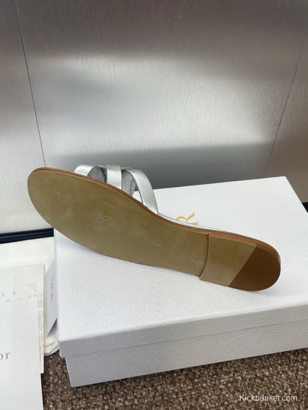 Dior D-Club Jelly Color Hollow Layered Cross Strap Women's Sandals - KFY00280