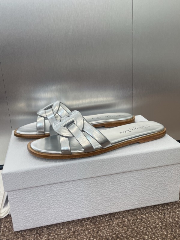 Dior D-Club Jelly Color Hollow Layered Cross Strap Women's Sandals - KFY00280