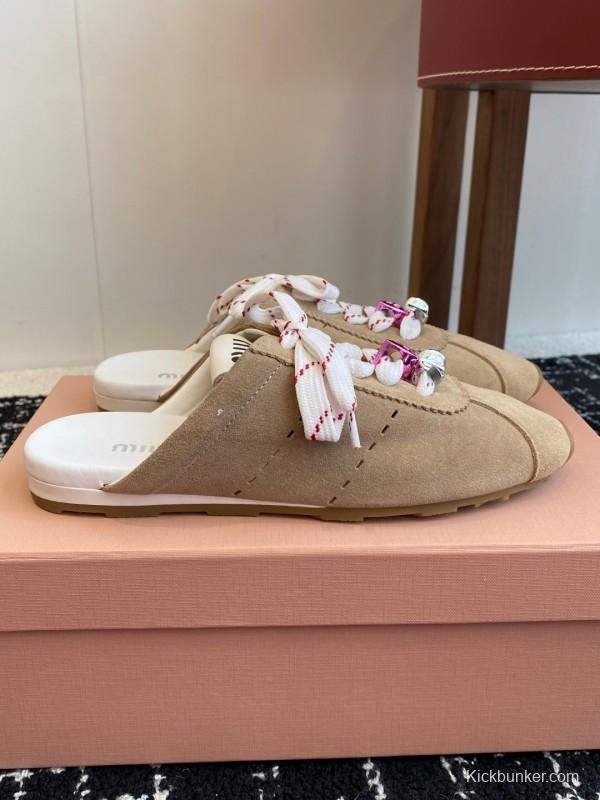 MiuMiu 2025 SS Slip-On Trainer Casual Shoe - KFY00295