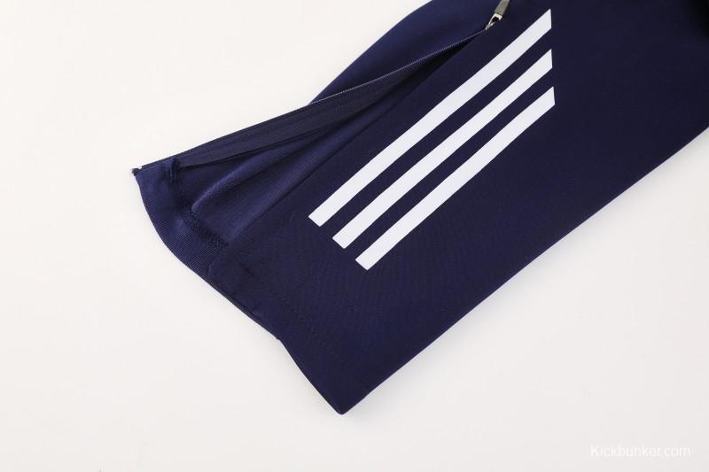 2025 Adidas Colorful Blue Full Zipper Jacket+Long Pants