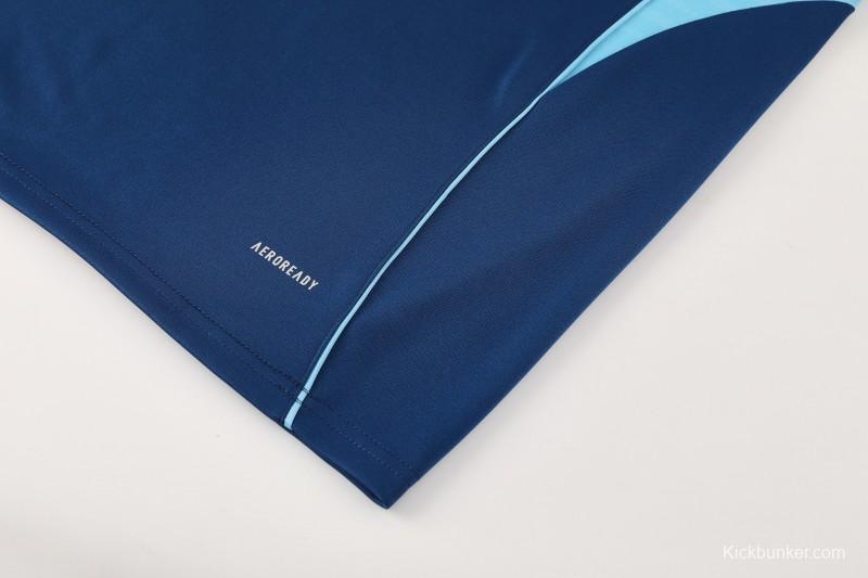 25/26  Adidas Navy Blue Full zipper Jacket Tracksuit+ long pants