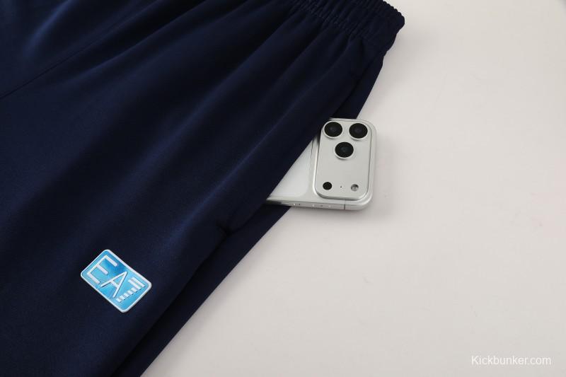 25/26 SSC Napoli Navy Blue  Full zipper Jacket Tracksuit+ long pants