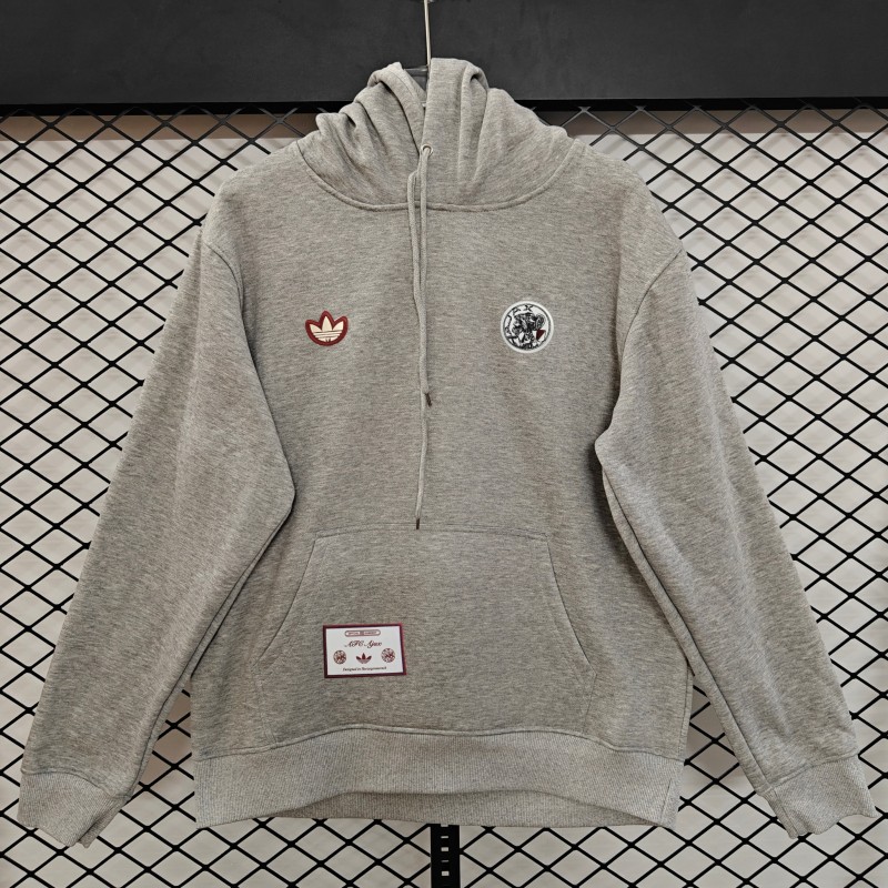 25/26 Ajax Embroidered Logo Hoodie 9 Colors