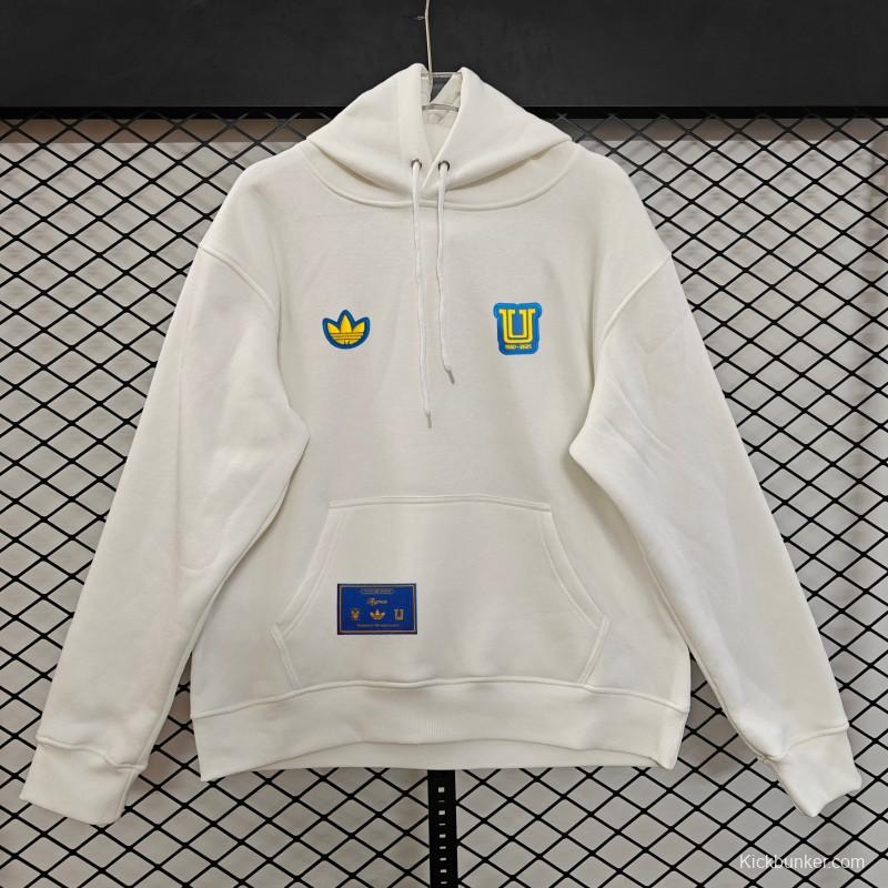 25/26 Tigres UANL Embroidered Logo Hoodie 9 Colors