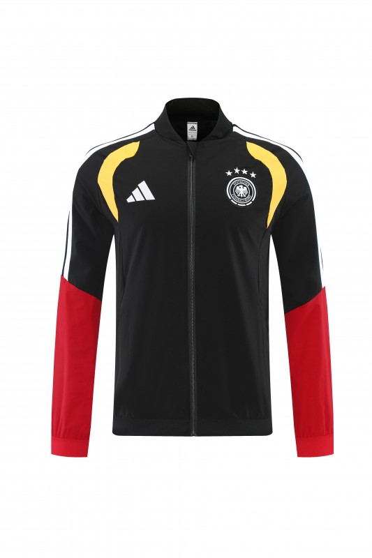 2026 Germany Black Full Windbreaker + Long Pants