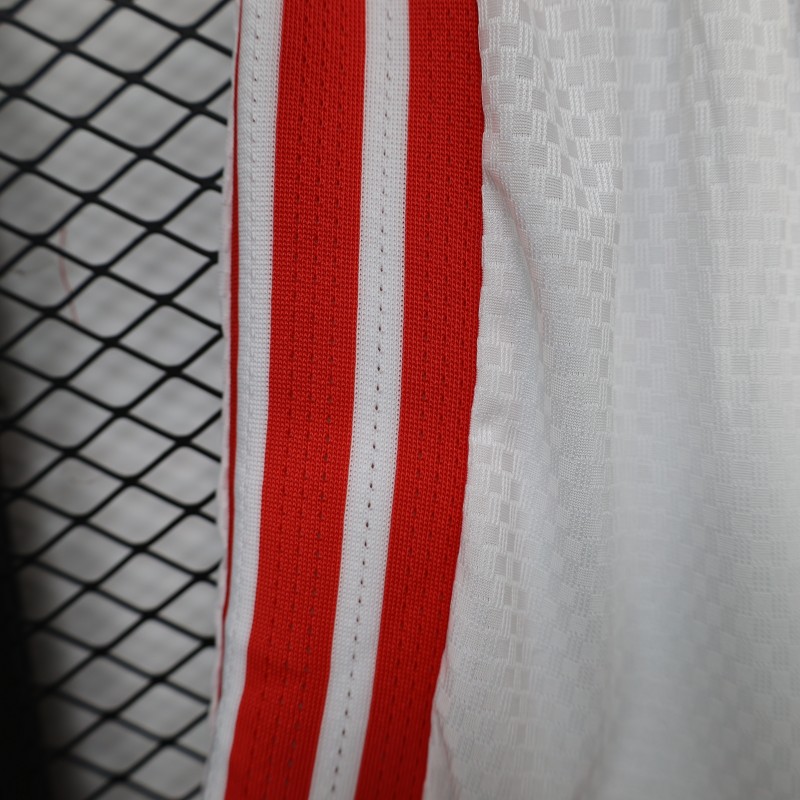 2026 Player Version Colombia White with Red Side Stripes Shorts